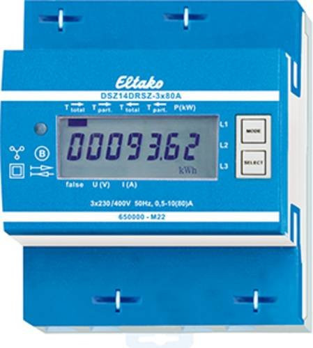 Eltako DSZ14DRSZ-3x80A MID Digitaler Drehstromzähler in Blau - Bild 1