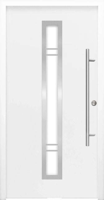 Splendoor Haustür ThermoSpace Prime Palermo in Weiß mit Glaseinsatz, Anschlag Rechts, B: 110 cm, H: 210 cm - Bild 1