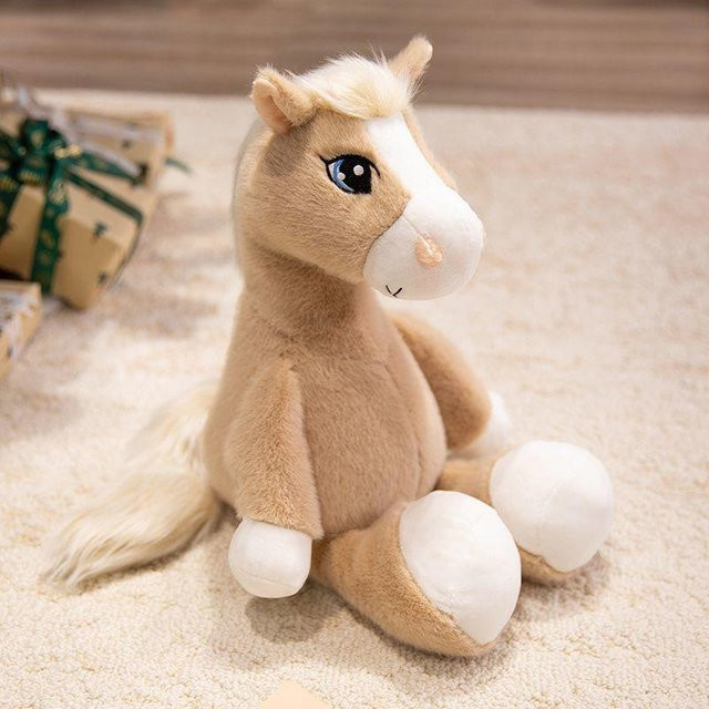 Yiran toy Süßes sitzendes Pony, Plüschtier, 22cm, ab 3 Jahre - Bild 1