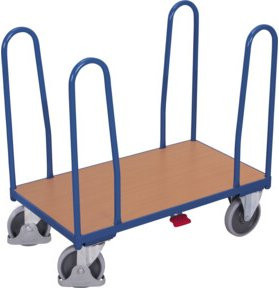 VARIOfit Seitenbügelwagen mit 4 Bügeln in Blau, B/T: 126,0 x 74,0 cm - Bild 1