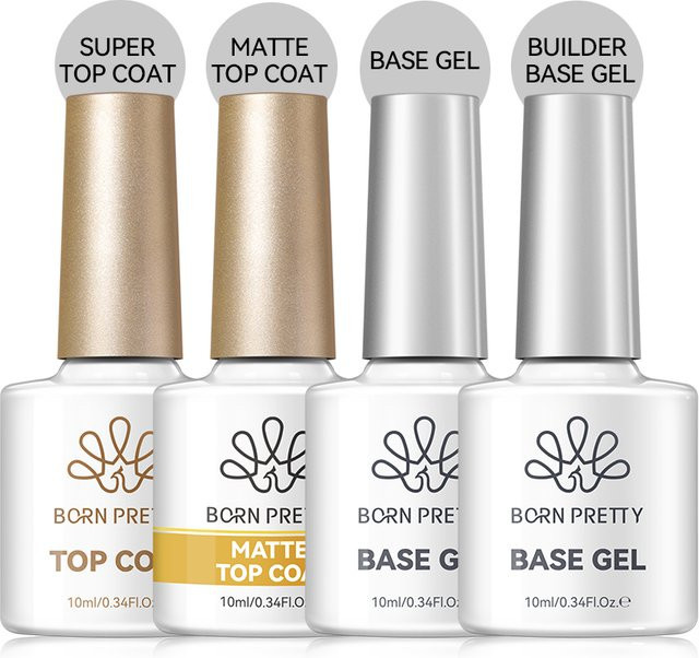 BORN PRETTY Soak-Off Gel-Nagellack Set, 3/4-teilig, 10 ml - Bild 1