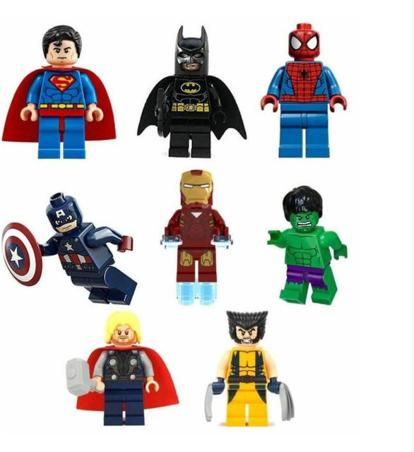 HARMONY XU Marvel Superhelden-Mini-Figuren-Set, 8-teiliges Set, Bunt / Mehrfarbig - Bild 1