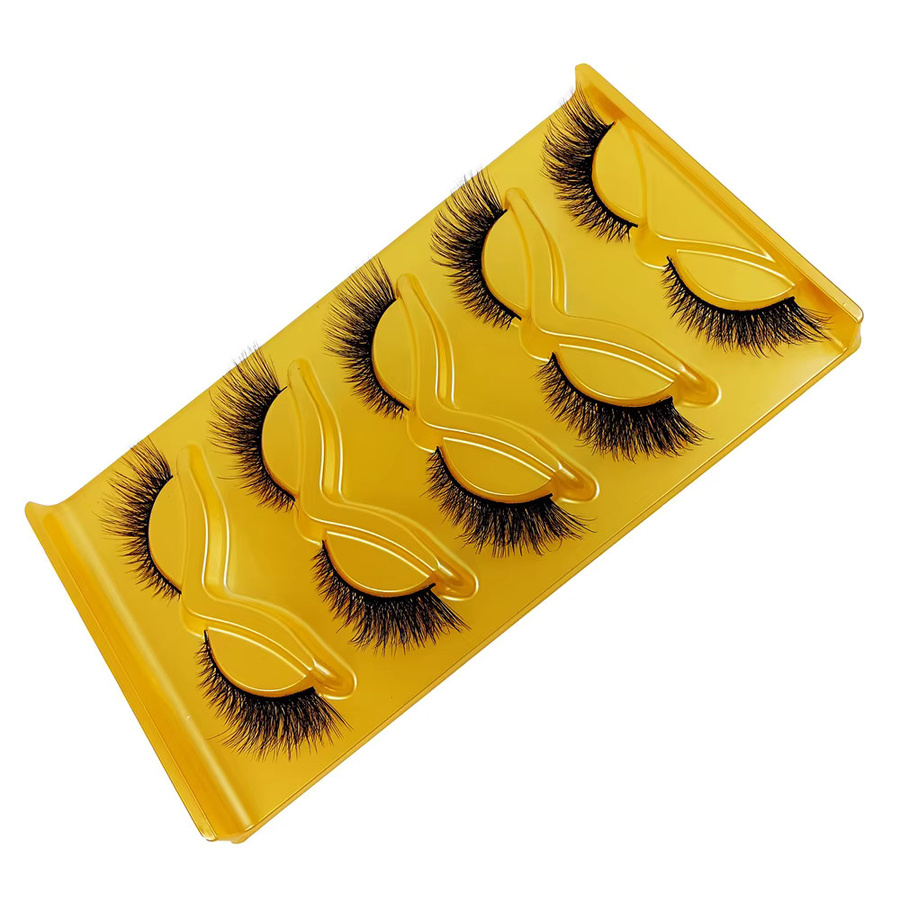 JIEFUXIN Katzenaugenwimpern Wispy Fake Lashes, 10 Paar - Bild 2