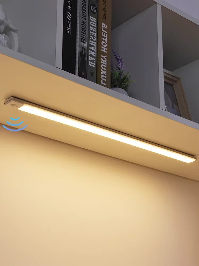 LINYILIGHT LED-Nachtlicht mit Bewegungsmelder, wiederaufladbare kabellose Schrankleuchte in Weiß für Küche und Schlafzimmer - Bild 5