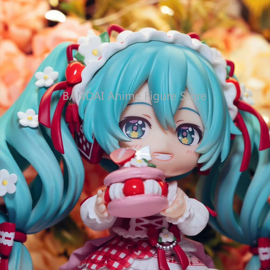 Bandai Nendoroid-Figur Kawaii Hatsune Miku Erdbeerkuchen, Anime-Modellpuppe - Bild 4