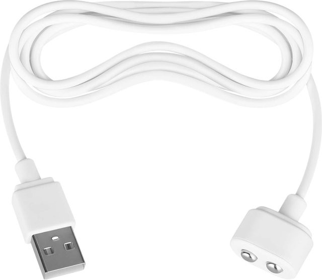 Satisfyer Magnet-Ladekabel mit USB-A Stecker in Weiß - Bild 1
