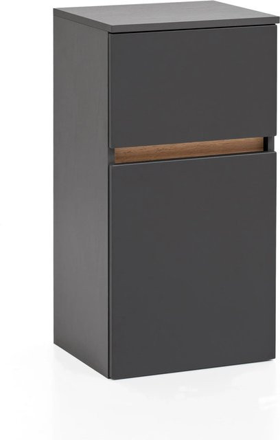 Held Möbel Unterschrank Trient in matt Grau-Wotaneiche, Breite: 40 cm, Höhe: 79 cm, Tiefe: 35 cm - Bild 1