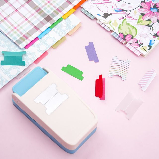 Tab Punch Craft Lever Punch Handgeschöpfter Hebelstanz für Scrapbooking und DIY-Kartenherstellung aus Kunststoff - Bild 1
