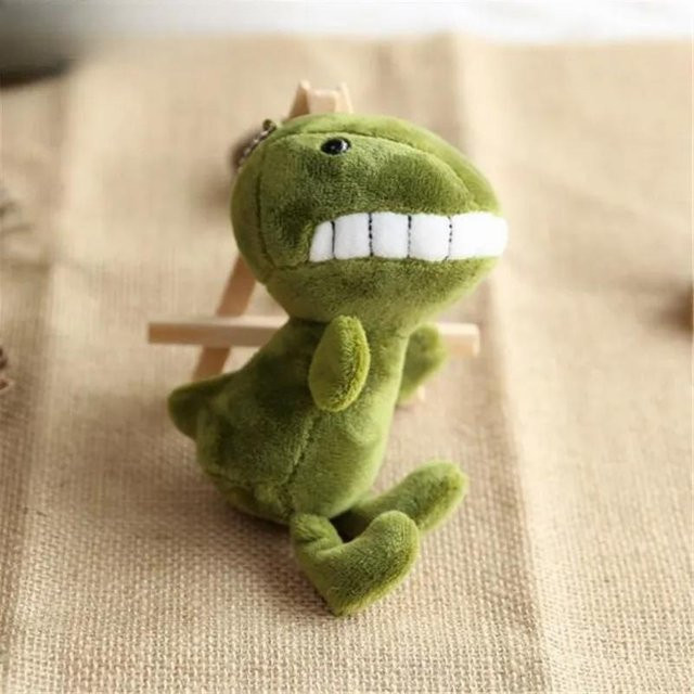 BC Pet Supplies Mini-Plüsch-Lächeln-Dinosaurier-Spielzeug, Dinosaurier, Plüsch / Textil, Grün, ab 6 Jahren - Bild 1