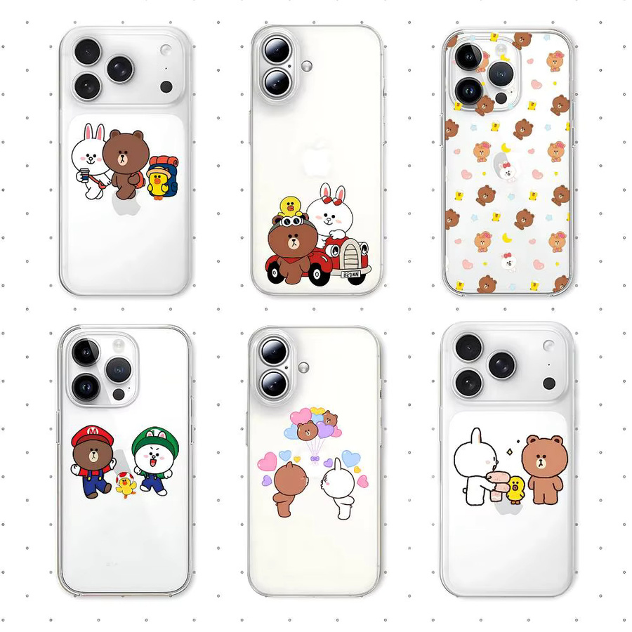 L-Line F-Friends P-Pelis-cula Handyhülle für iPhone 11 12 13 14 15 16 17 Pro Max und weitere Modelle, Transparent - Bild 2