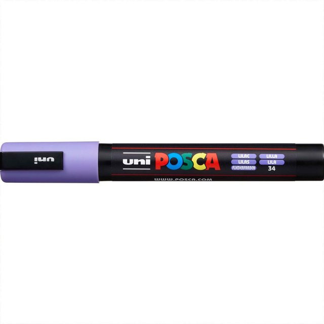 uni POSCA-Marker PC-5M Permanentmarker mit Bullet-Spitze in Lila (Strichbreite: 1,8-2,5 mm) - Bild 1