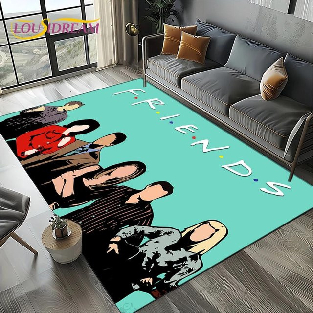 HGHT Central Perk Friends TV-Show Teppich, rutschfest und waschbar, Rechteck, B/T: 60 x 40 cm - Bild 1
