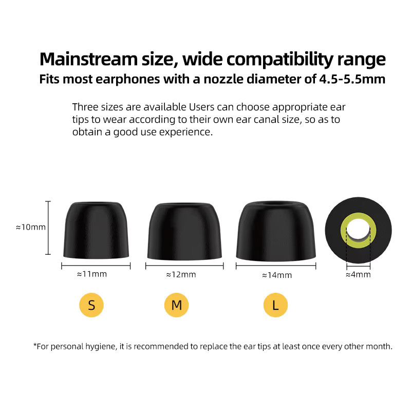 KZ High-End In-Ear-Monitor Kopfhörer mit Memory-Baumwolle in Schwarz - Bild 3