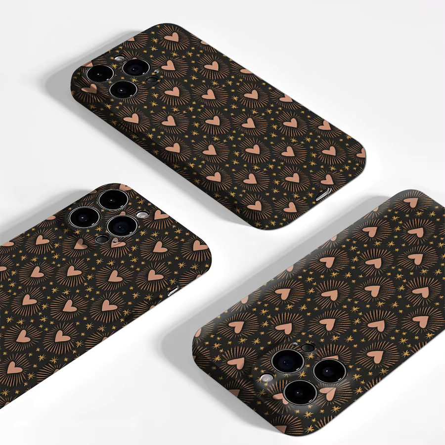 Potdemiel Herz-Stern Magnetische Handyhülle für iPhone 17 16 15 14 13 Pro Max Plus Robuste Einzel- und Doppelschichtige Schutzhülle - Bild 3