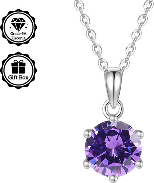 LAMVOICE Halskette Silber, 2-Karat-Zirkonia, Damen - Bild 1
