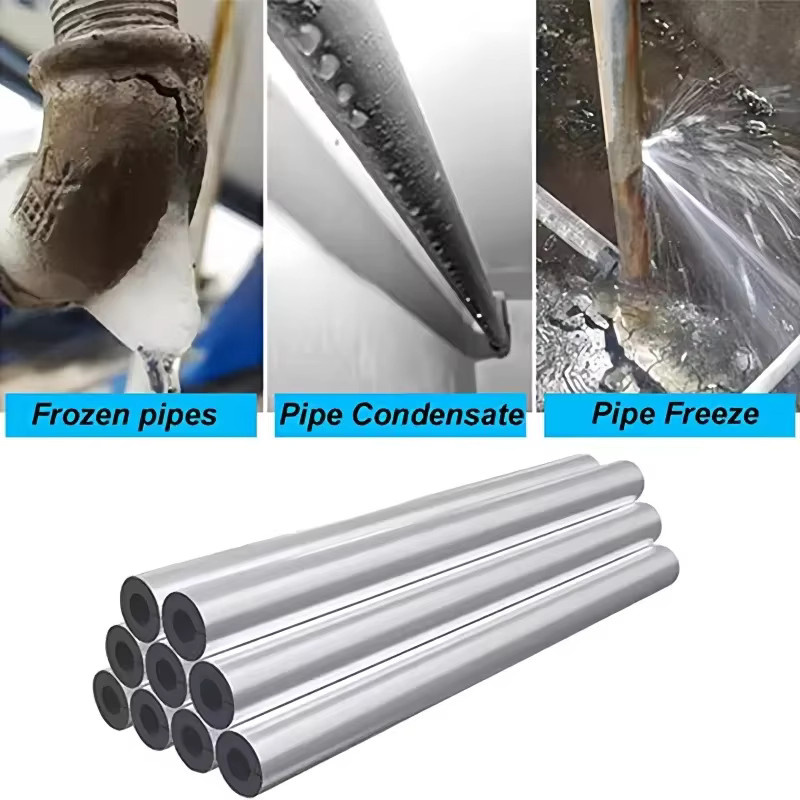 Selbstklebender EPDM-Gummi-Rohrschutz zur Wärmedämmung und Abdichtung, röhrenförmige Schutzhülle für Pipelines, Durchmesser: 16 mm bis 60 mm - Bild 2
