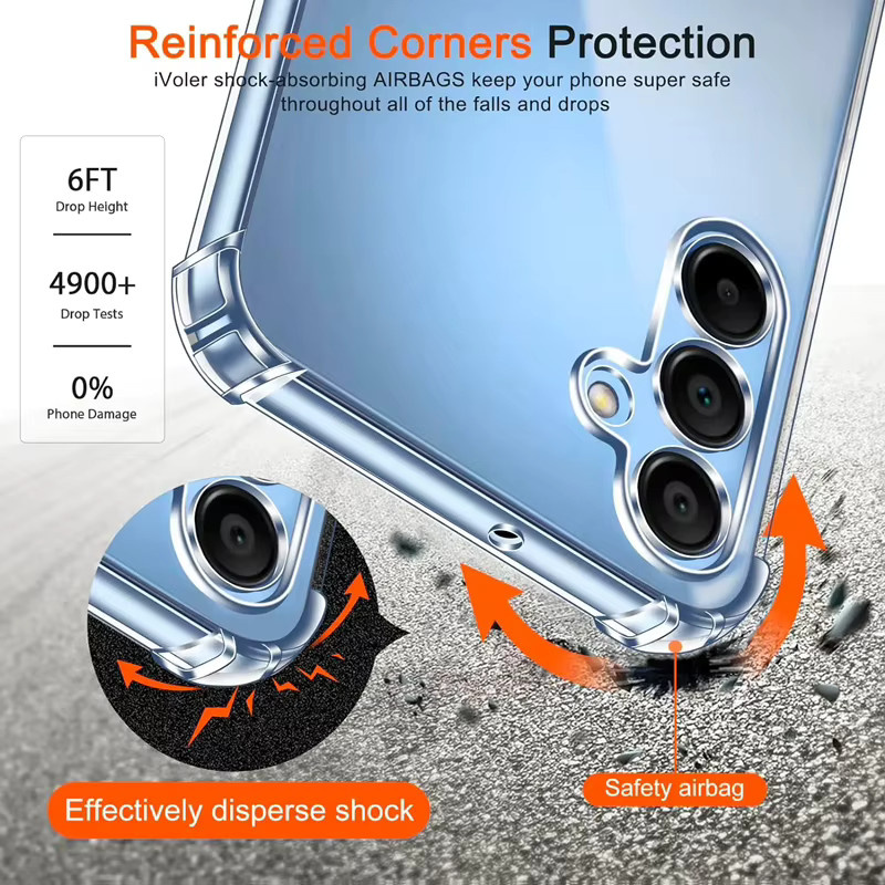 Transparente Luxus Schutzhülle für Samsung Galaxy A-Serie (A56 A55 A54 A53 A36 A35 A33 A32 A25 A23 A15 A14 A13 A03) - Bild 3