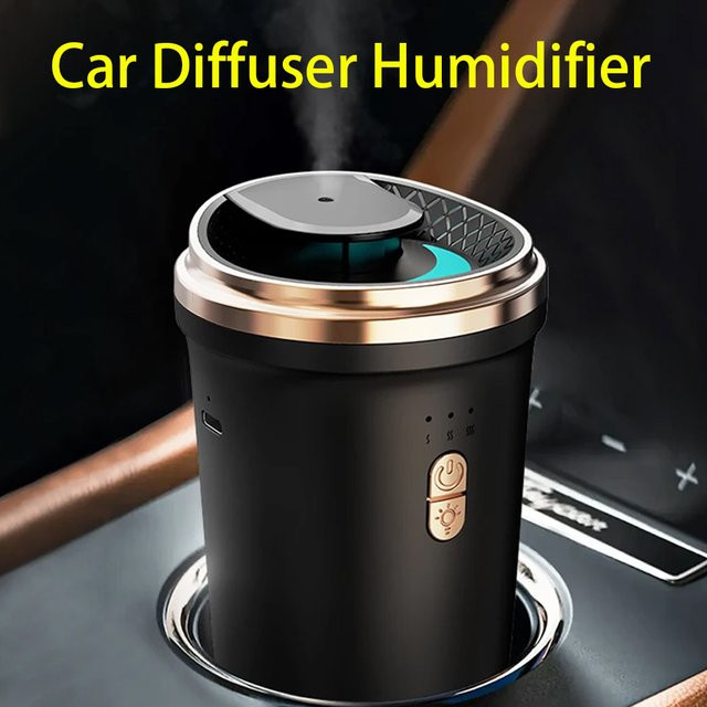 NAMSTE Intelligenter Auto-Aromatherapie-Diffusor und Luftbefeuchter zur Geruchsbeseitigung in Schwarz - Bild 1