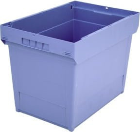 Bito Mehrwegbehälter mit Doppelboden MB 64421D in Taubenblau, B/T/H: 60,0 x 40,0 x 42,3 cm - Bild 1