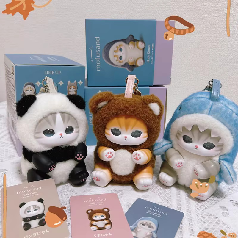 Mofusand Vinyl Series Blind Box Toys, Überraschungs-Haifisch-Katzen-Anhänger-Spielzeug - Bild 3