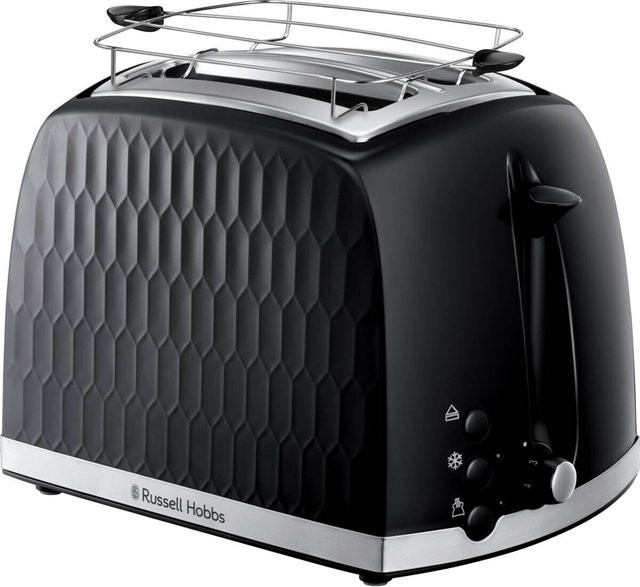 Russell Hobbs Honeycomb Toaster 26061-56 in Schwarz aus Kunststoff und Edelstahl, B/H/T: 18,2 x 22,1 x 27,0 cm - Bild 1