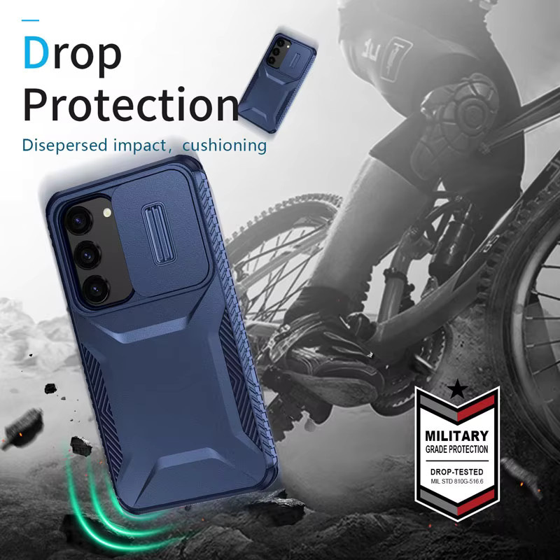Stoßfeste Schutzhülle mit Kameraschutz für Samsung Galaxy S25 S24 Ultra S24 FE S24 Plus S23 Ultra S23 FE S23 S22 Hard Shell Case in Grün und Blau - Bild 4