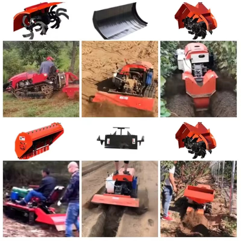 Raupentraktor mit 35 PS für Obstgartenarbeiten und Bodenkultivierung in Rot - Bild 2