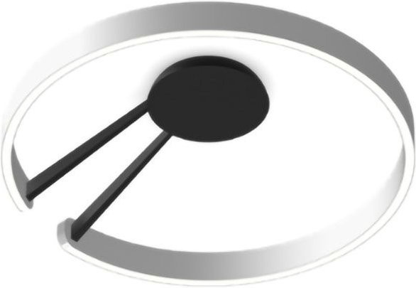 Occhio Mito aura 60 LED-Wand- und Deckenleuchte in Schwarz matt und Silber matt mit dimmbarer Lichtfarbe 2700K - 4000K - Bild 1