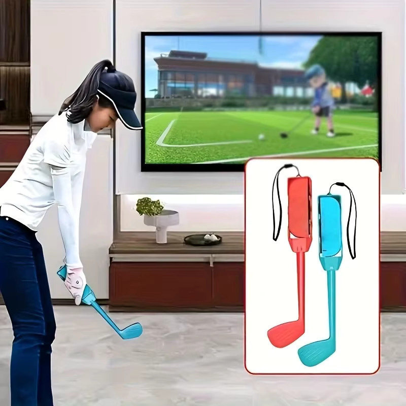 Benicabaly Golfclub-Griffe für Nintendo Switch Joy Pad Controller, 2er-Set, Blau & Rot - Bild 4