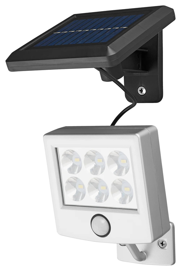 LIVARNO LED-Solarstrahler in Silber mit Bewegungsmelder und Dämmerungssensor, IP44 wetterfester Garten-Flutstrahler mit separatem Solarpanel - Bild 3