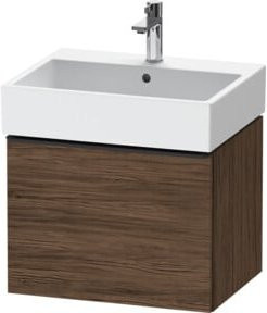 Duravit Waschtischunterschrank D-Neo wandhängend in Weiß und Nussbaum, B: 58,4 cm, T: 44,2 cm - Bild 1