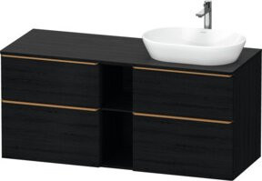 Duravit Waschtischunterschrank D-Neo in Schwarz Matt mit 2 Schubladen - Bild 1