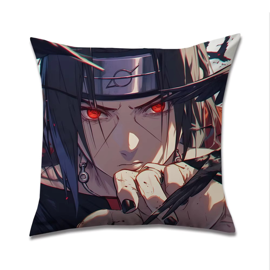 Naruto Itachi Uchiha Kissenbezug mit Grafikprint, Mehrfarbig, 30 x 30 cm - Bild 6