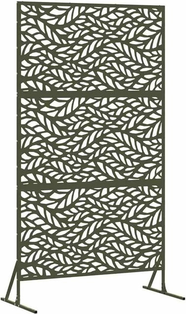 vidaXL Sichtschutz Paravent aus Stahl in Grün, B/T/H: 100 x 50 x 180 cm - Bild 1