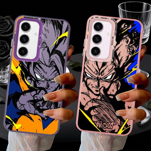 Dragon Ball Son Goku Vegeta Softcover Handyhülle für Samsung Galaxy A35 A72 A53 A73 A26 A36 A54 A51 A56 A55 A71 A52 in Multicolour - Bild 1