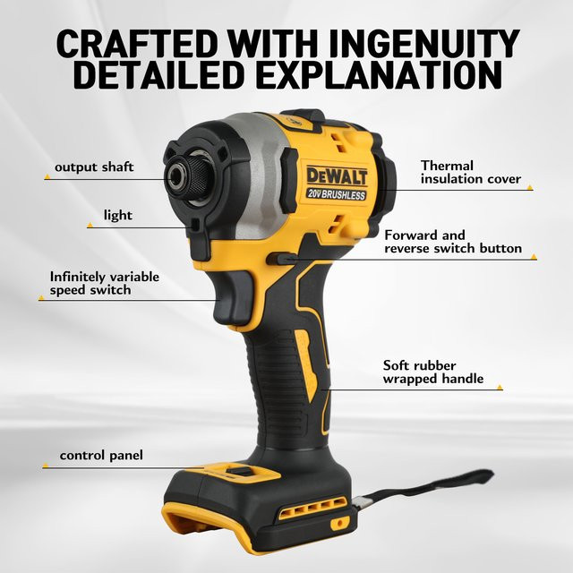 DeWalt DCF850 20 V Akku-Schrauber Gelb mit Lithium-Ionen-Akku - Bild 1