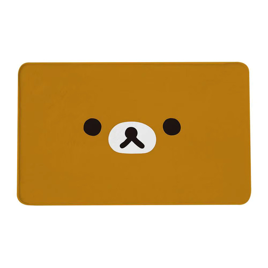 Mesuca R-Rilakkuma Wandteppich im Art Deco Stil, braun, B: 60 cm, H: 40 cm - Bild 1