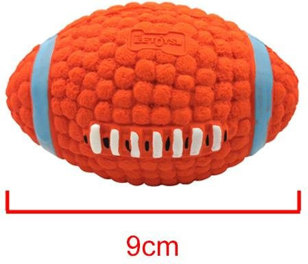 BC Pet Supplies Haustierball mit Quietschspielzeug, Rugby, Tennis, Volleyball, Fußball, Basketball, Latex - Bild 1