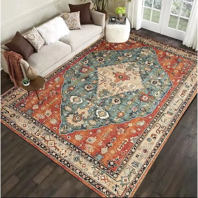 VIKAMA Retro Persischer Teppich in Multicolour, rutschfeste Orient-Bodenmatte für Wohnzimmer, Schlafzimmer und Esszimmer - Bild 1