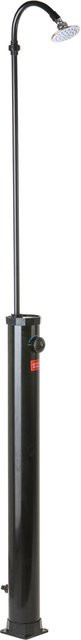 GRE Solardusche aus schwarzem PVC mit 11 l Tank und verstellbarem Duschkopf - Bild 1