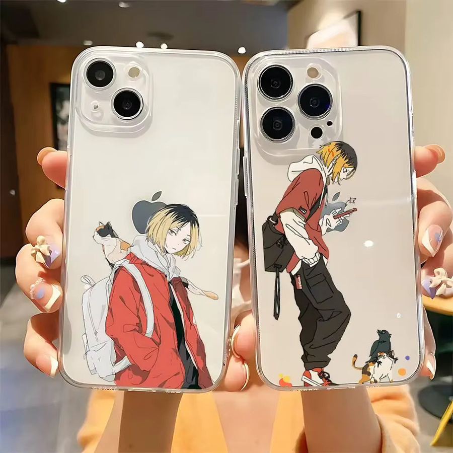 Transparente Handyhülle mit Anime Kenma Kozume Motiv für iPhone 17 16 15 14 13 12 11 Pro Max Plus X XR XS Max Air kompatibel - Bild 6