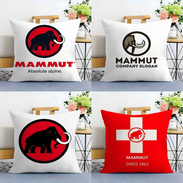 MAMMUT Kissenbezug aus Mikrofaser mit doppelseitigem Logo-Druck in Plüsch-Qualität - Bild 1