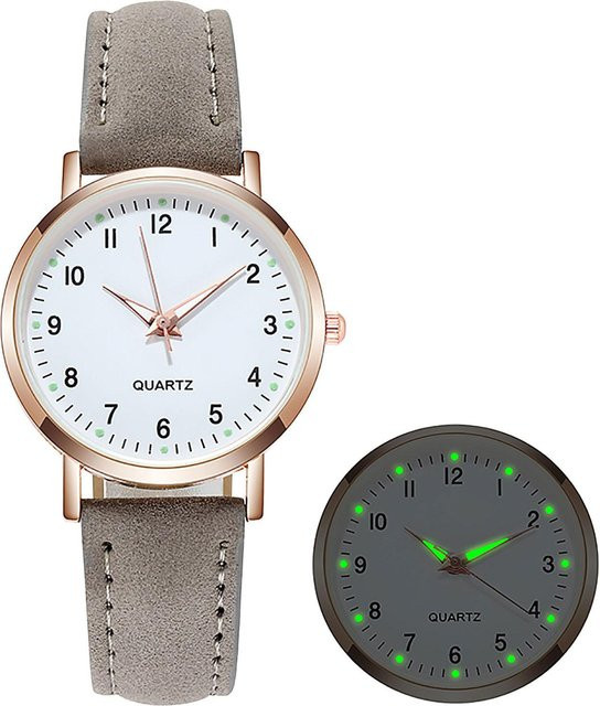 belive Armbanduhr, Diamantbesetzt, Quarz, Grau, Damen - Bild 1