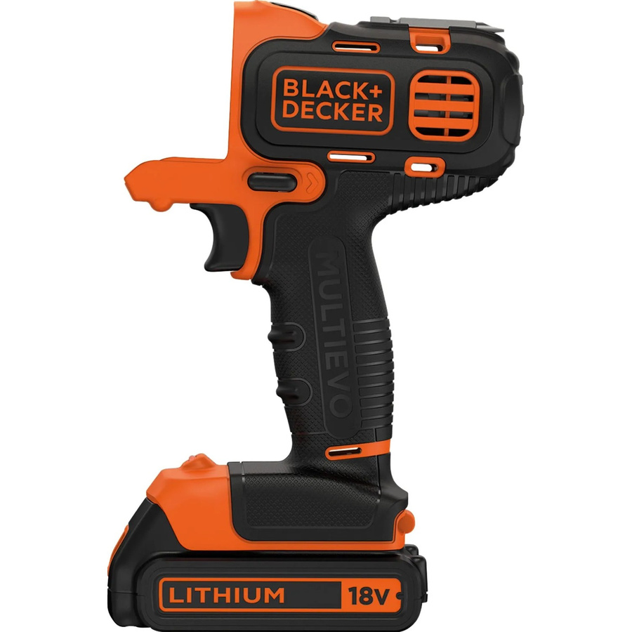 Black+Decker Multievo Akku-Multifunktionswerkzeug-Set MT218K in Schwarz-Orange mit Akku und Koffer - Bild 2