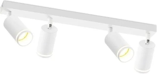 NETTLIFE Deckenstrahler L58 aus Metall in Weiß, verstellbar für Wohnzimmer und Schlafzimmer - Bild 1