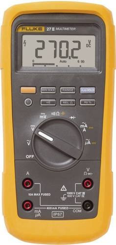 Fluke 27II/EUR Digitales Hand-Multimeter Wasserdicht IP67 Gelb CAT III 1000 V CAT IV 600V 6000 Counts - Bild 1