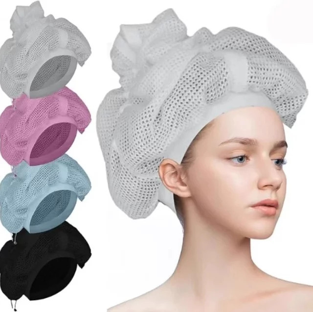 Soulta Net Plopping Kappe, Weiß, für lockiges Haar, Unisex - Bild 1