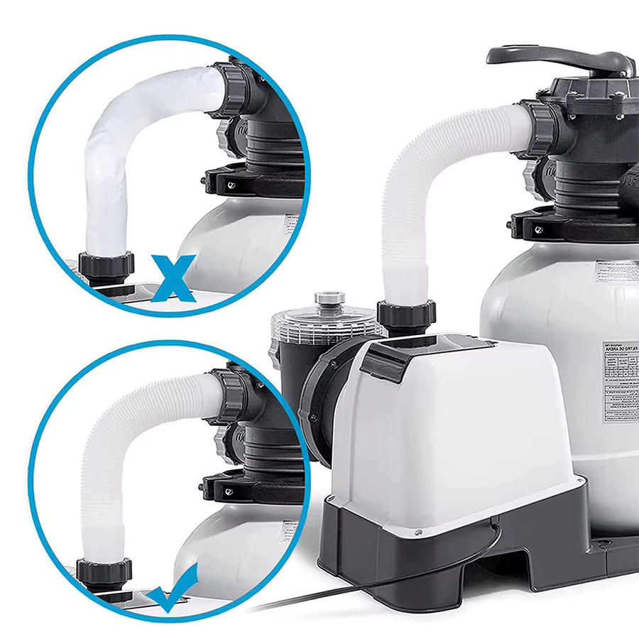 Intex Verbindungsschlauch 16 Zoll für Sandfilterpumpen und Salzwassersysteme, Weiß - Bild 3