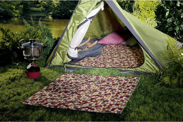 Peyer Syntex 1 Mira Jacquard-Teppich Mosaik Multicolor B: 138 cm, L: 220 cm - Bild 1