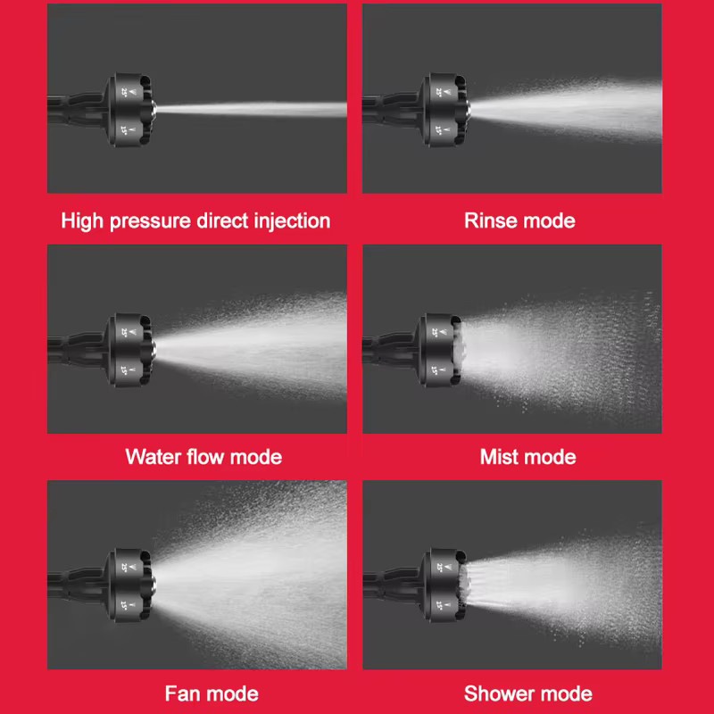Bromose Bürstenlose Elektrische Hochdruck Wasser Spritzpistole 200Bar 1000W in Gold für Makita LXT Akkus - Bild 3